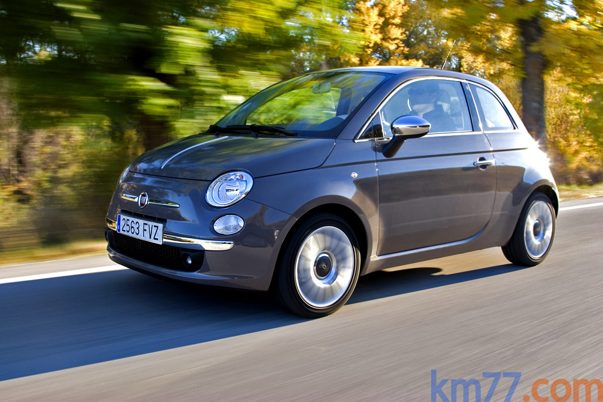 Fiat 500 1.4 16V 100 CV Lounge Turismo Gris breakbeat Exterior Lateral ...