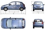 Citroën C3 Gama C3 Gama C3 Turismo Técnica Dimensiones 5 puertas