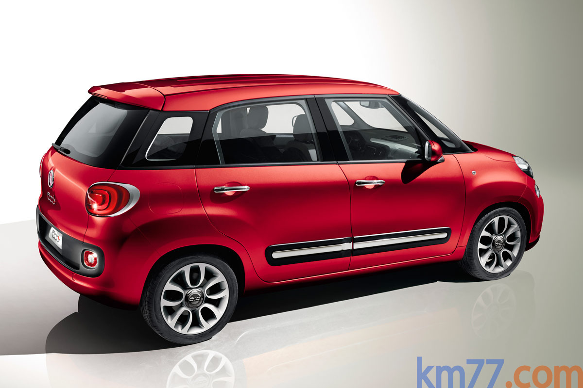 Fiat 500L Gama 500L Gama 500L Monovolumen Rojo Passione Exterior Lateral-Posterior 5 puertas