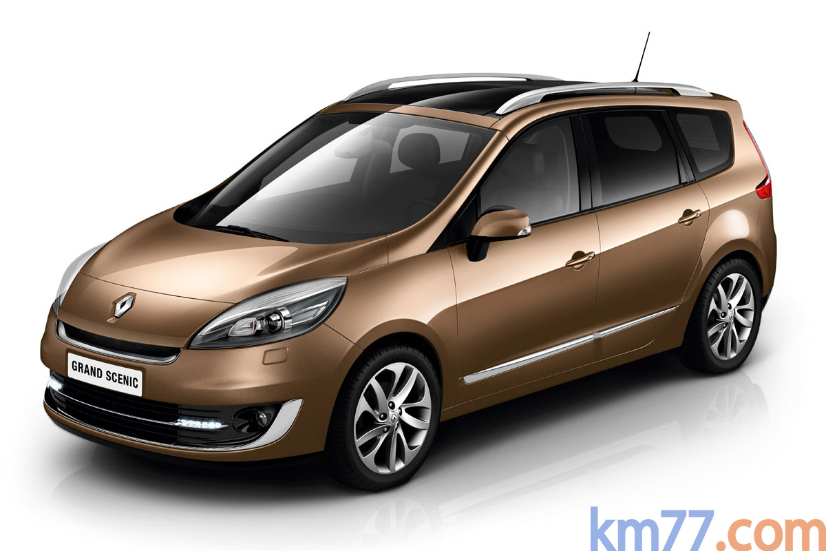 Renault Grand Sc&eacute;nic Gama Grand Sc&eacute;nic Gama Grand Sc&eacute;nic Monovolumen Marr&oacute;n Moka Exterior Frontal-Lateral 5 puertas