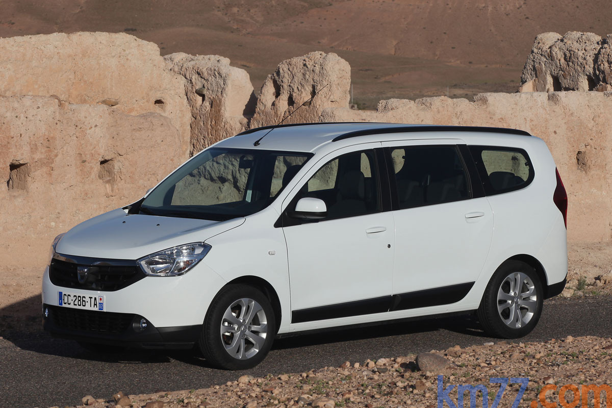 Dacia Lodgy Gama Lodgy Gama Lodgy Monovolumen Blanco Glaciar Exterior Lateral 5 puertas