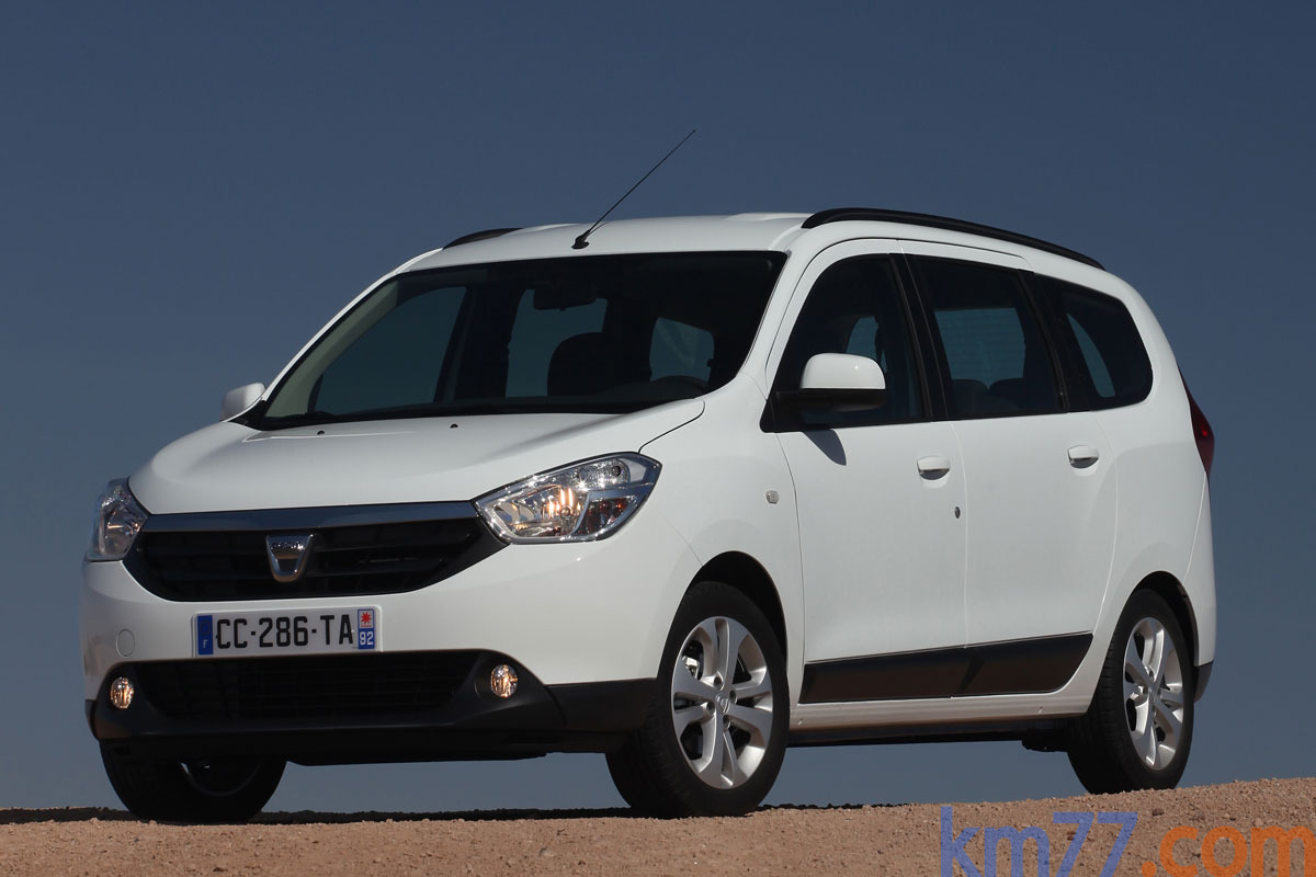 Dacia Lodgy Gama Lodgy Gama Lodgy Monovolumen Blanco Glaciar Exterior Frontal-Lateral 5 puertas