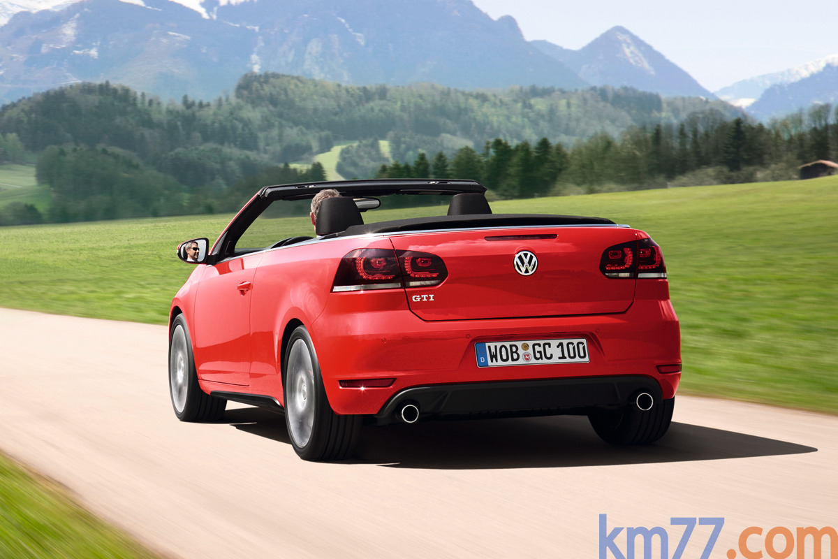 Volkswagen Golf GTI GTI Descapotable Rojo atardecer metalizado Exterior Posterior-Lateral 3 puertas