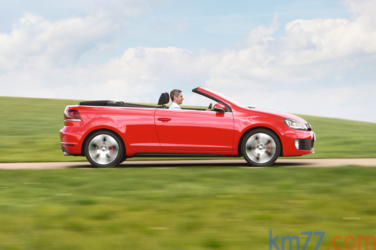 Volkswagen Golf GTI GTI Descapotable Rojo atardecer metalizado Exterior Lateral 3 puertas