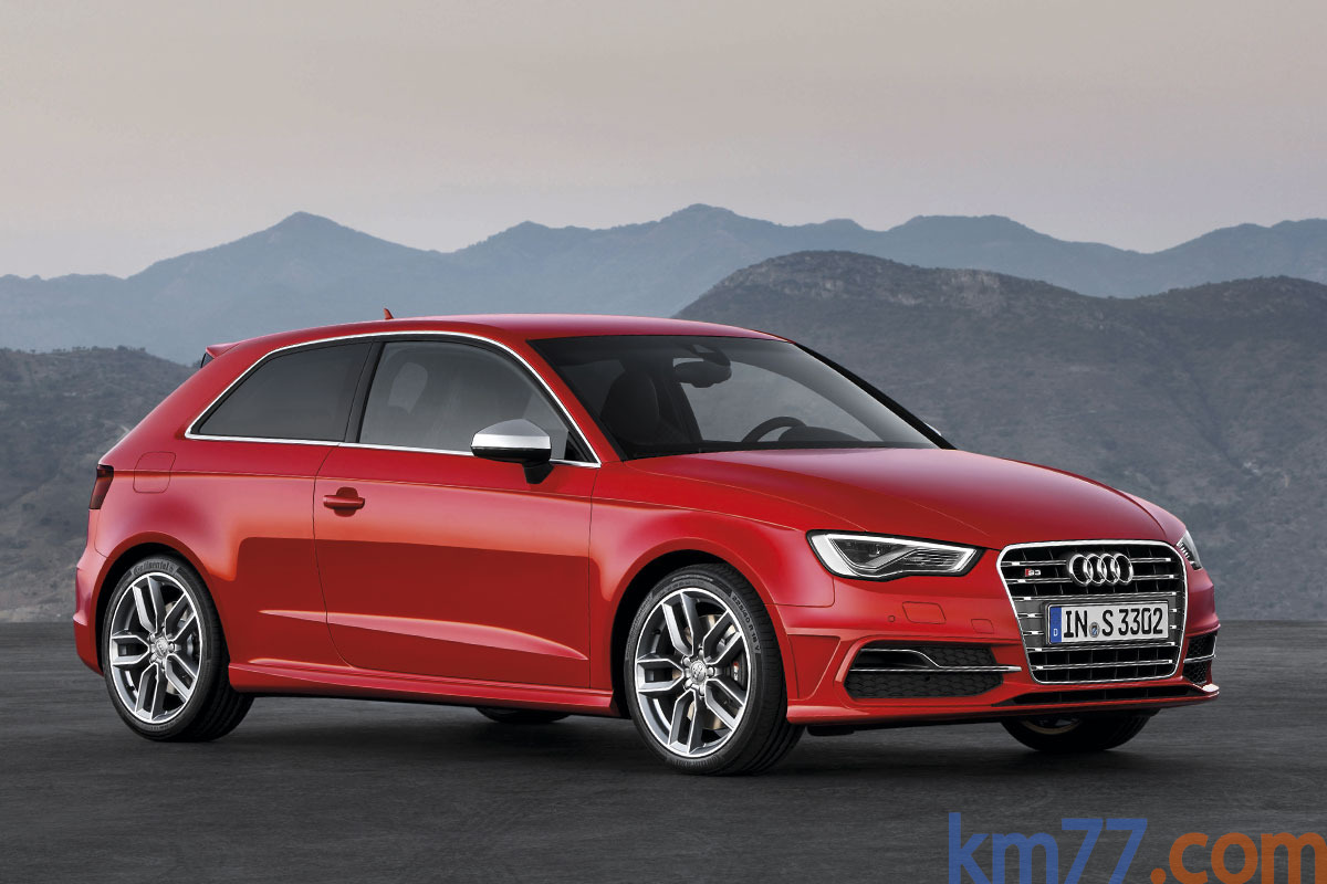 Audi A3 S3 S3 Turismo Rojo Misano Efecto Perla Exterior Frontal-Lateral 3 puertas