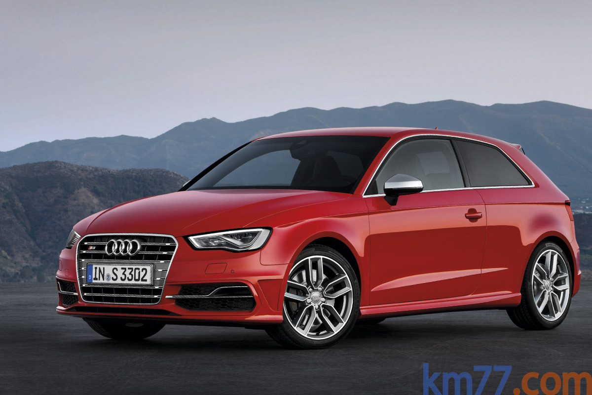 Audi A3 S3 S3 Turismo Rojo Misano Efecto Perla Exterior Frontal-Lateral 3 puertas