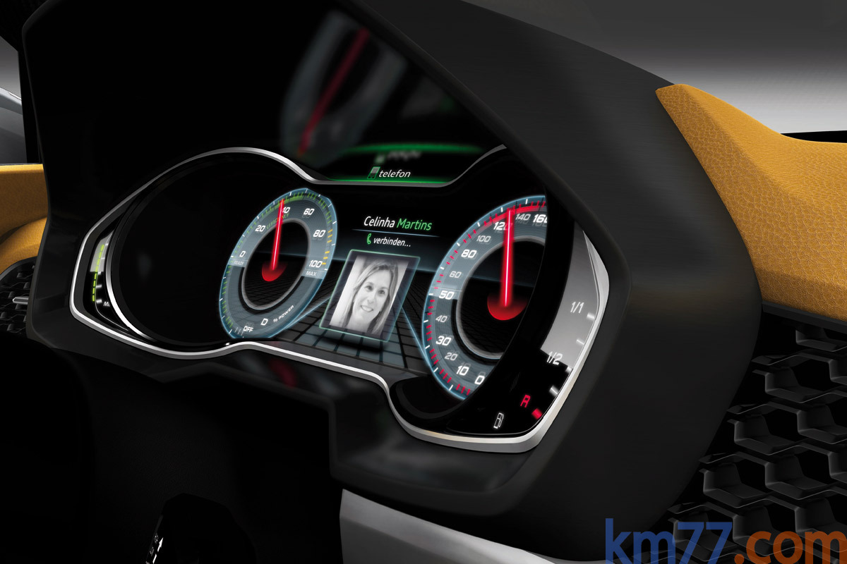 Audi crosslane coup&eacute; prototipo Todo terreno Interior Detalle