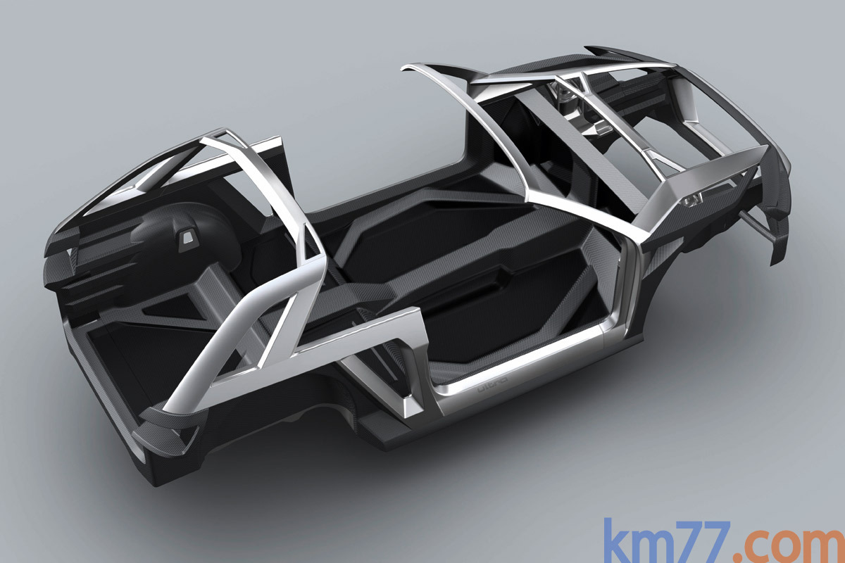 Audi crosslane coup&eacute; prototipo Todo terreno T&eacute;cnica Chasis