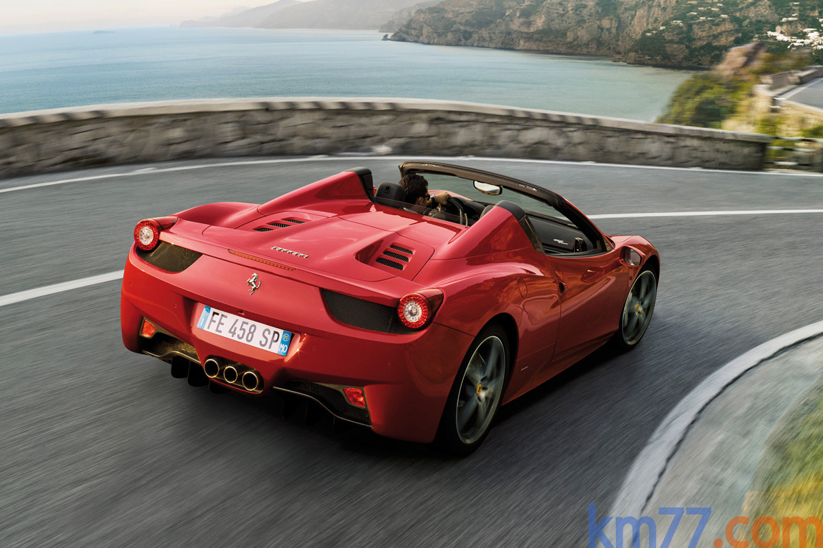 Ferrari 458 458 Spider (578 CV) Gama 458 Spider Descapotable Rojo Scuderia Exterior Posterior-Lateral 2 puertas