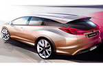 Honda Civic Wagon Concept Turismo familiar Exterior Lateral 5 puertas