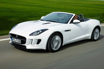 Jaguar F-Type V6 3.0 340 CV V6 Descapotable Polaris White Exterior Frontal-Lateral 2 puertas