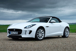 Jaguar F-Type V6 3.0 340 CV V6 Descapotable Polaris White Exterior Frontal-Lateral 2 puertas