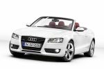 Audi A5 3.0 TDI 239 CV quattro  Gama A5 Cabrio Descapotable Blanco Ibis Exterior Frontal-Lateral 2 puertas
