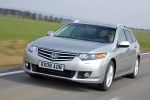 Honda Accord Tourer 2.4 i-VTEC 201 CV Aut. (2008) Luxury Innova Turismo familiar Plata Buran Exterior Frontal-Lateral 5 puertas
