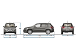 Volkswagen Tiguan Gama Tiguan Gama Tiguan Todo terreno T&eacute;cnica Dimensiones 5 puertas