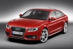 Audi A5 Sportback 2.0 TFSI 180 CV S line Turismo Rojo Misano Efecto Perla Exterior Frontal-Lateral 5 puertas