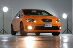 SEAT León 2.0 TDI CR 170 CV DPF FR DSG 6 vel FR (2009) Turismo Naranja Lumina Exterior Lateral-Frontal 5 puertas