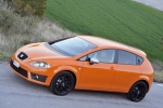 SEAT Le&oacute;n Gama Le&oacute;n FR (2009) Turismo Naranja Lumina Exterior Cenital-Lateral-Frontal 5 puertas