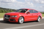 Audi A5 Sportback 2.0 TFSI quattro S tronic 211 CV S line Turismo Rojo Brillante Exterior Frontal-Lateral 5 puertas