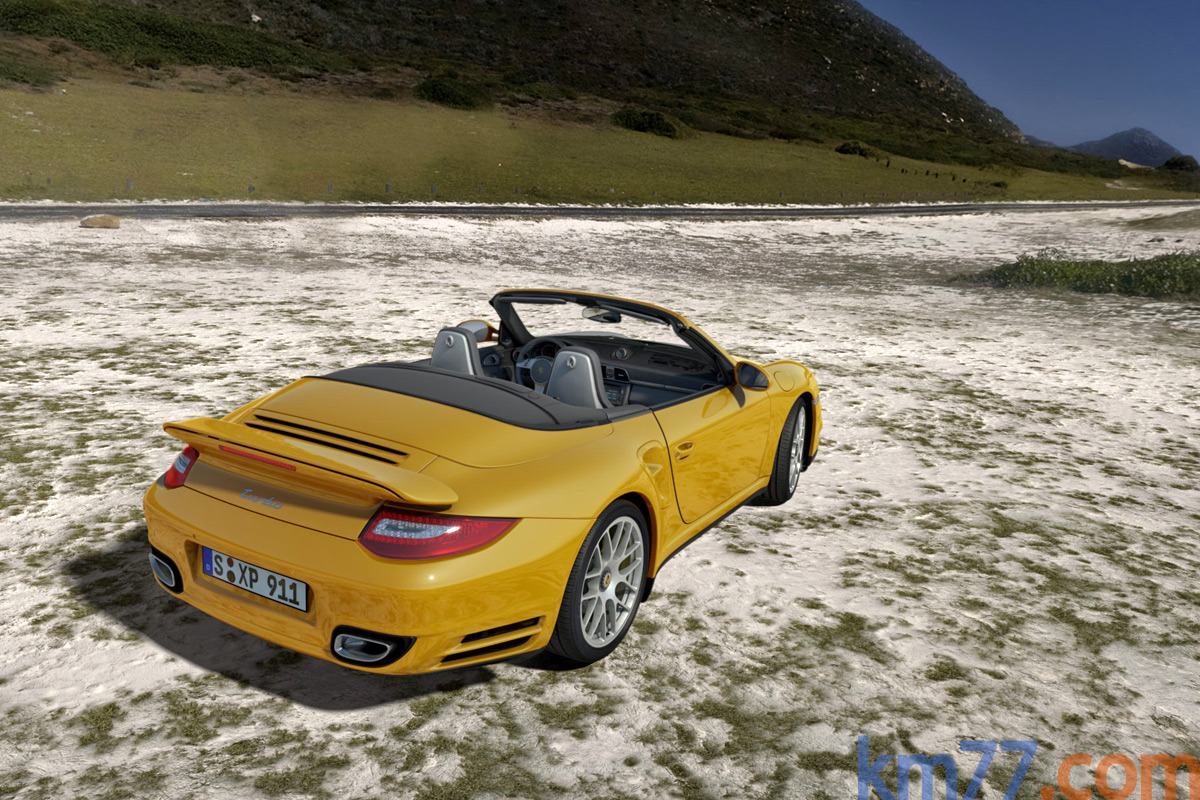Porsche 911 Turbo Cabriolet Turbo Descapotable Amarillo Speed Exterior Posterior-Lateral-Cenital 2 puertas