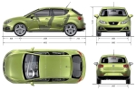 SEAT Ibiza Gama Ibiza Gama Nuevo Ibiza Turismo T&eacute;cnica Dimensiones 5 puertas