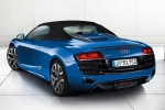 Audi R8 Spyder 5.2 FSI V10 quattro Spyder Descapotable Azul Sepang efecto perla Exterior Lateral-Posterior 2 puertas