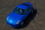 Nissan 370Z V6 3.7 328 CV (2009) Gama 370Z (2009) Coup&eacute; Le Mans Blue Exterior Cenital-Frontal-Lateral 3 puertas