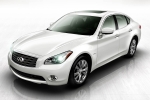 Infiniti M 35 HYBRID Gama M Turismo Moonlight White Exterior Frontal-Lateral 4 puertas