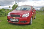 Chevrolet Aveo 1.2 16v GLP LS Turismo Flame red Exterior Frontal-Lateral 5 puertas