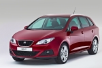 SEAT Ibiza ST 1.6 TDI CR 105 CV DPF Sport Turismo familiar Rojo Dakota Exterior Frontal-Lateral 5 puertas
