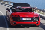 Audi R8 Spyder 5.2 FSI V10 quattro Spyder Descapotable Rojo Brillante Exterior Cenital-Lateral-Posterior 2 puertas