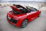 Audi R8 Spyder 5.2 FSI V10 quattro Spyder Descapotable Rojo Brillante Exterior Cenital-Posterior-Lateral 2 puertas