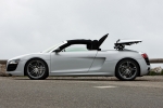 Audi R8 Spyder 5.2 FSI V10 quattro Spyder Descapotable Blanco Ibis Exterior Lateral 2 puertas