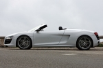Audi R8 Spyder 5.2 FSI V10 quattro Spyder Descapotable Blanco Ibis Exterior Lateral 2 puertas