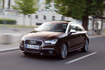 Audi A1 1.6 TDI 105 CV Gama A1 Turismo Marr&oacute;n Teca metalizado Exterior Frontal-Lateral 3 puertas
