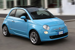 Fiat 500 0.9 TwinAir 85&nbsp;CV Sport (2013) Turismo Azul claro Cha Cha Cha Exterior Lateral-Frontal 3 puertas