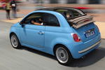 Fiat 500 0.9 TwinAir 85&nbsp;CV Gama 500C Descapotable Azul claro Cha Cha Cha Exterior Lateral-Posterior 2 puertas