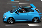 Fiat 500 0.9 TwinAir 85&nbsp;CV Gama 500C Descapotable Azul claro Cha Cha Cha Exterior Lateral 2 puertas