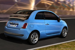 Fiat 500 0.9 TwinAir 85&nbsp;CV Gama 500C Descapotable Azul claro Cha Cha Cha Exterior Posterior-Lateral 2 puertas