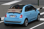Fiat 500 0.9 TwinAir 85&nbsp;CV Gama 500C Descapotable Azul claro Cha Cha Cha Exterior Posterior-Lateral 2 puertas