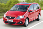 SEAT Alhambra 2.0 TDI CR 140 CV ECOMOTIVE Style con paquete Advance Style Monovolumen Rojo Salsa Exterior Frontal-Lateral 5 puertas