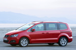 SEAT Alhambra 2.0 TDI CR 140 CV ECOMOTIVE Style con paquete Advance Style Monovolumen Rojo Salsa Exterior Lateral 5 puertas