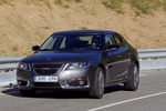 Saab 9-5 2.8T 301 CV XWD Aut. Aero Turismo Gris Acero Exterior Frontal-Lateral 4 puertas