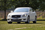 Infiniti M 30d S Turismo Moonlight White Exterior Frontal-Lateral 4 puertas
