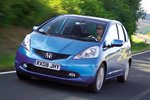 Honda Jazz 1.4 i-VTEC 99 CV Luxury Monovolumen Azul Cerulean Exterior Frontal-Lateral 5 puertas