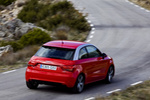 Audi A1 1.4 TFSI 122 CV S tronic 7 vel. Ambition  Turismo Rojo Misano Efecto Perla Exterior Posterior-Lateral 3 puertas
