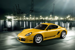 Porsche Cayman R 330 CV R Coup&eacute; Amarillo Speed Exterior Frontal-Lateral 3 puertas