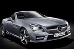 Mercedes-Benz Clase SLK 350 BlueEFFICIENCY Aut. 350 con kit AMG Descapotable Plata Paladio Metalizado Exterior Lateral-Frontal 2 puertas