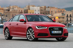 Audi A6 3.0 TFSI quattro S tronic 7 vel. S line Turismo Rojo Granate efecto perla Exterior Lateral-Frontal 4 puertas