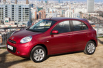 Nissan Micra 1.2 80 CV Gama Micra Turismo Rojo Venecia Exterior Frontal-Lateral 5 puertas